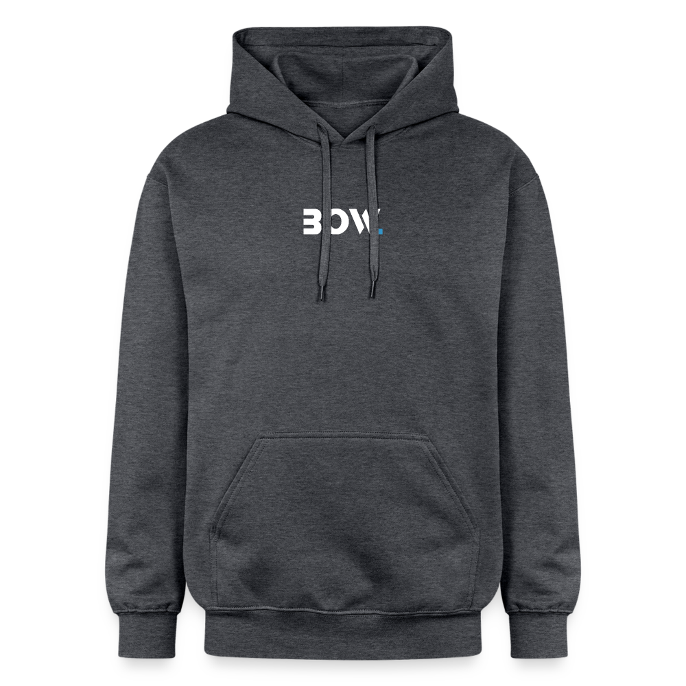 Midweight Bow Hoodie Unisex - Dunkelgrau meliert