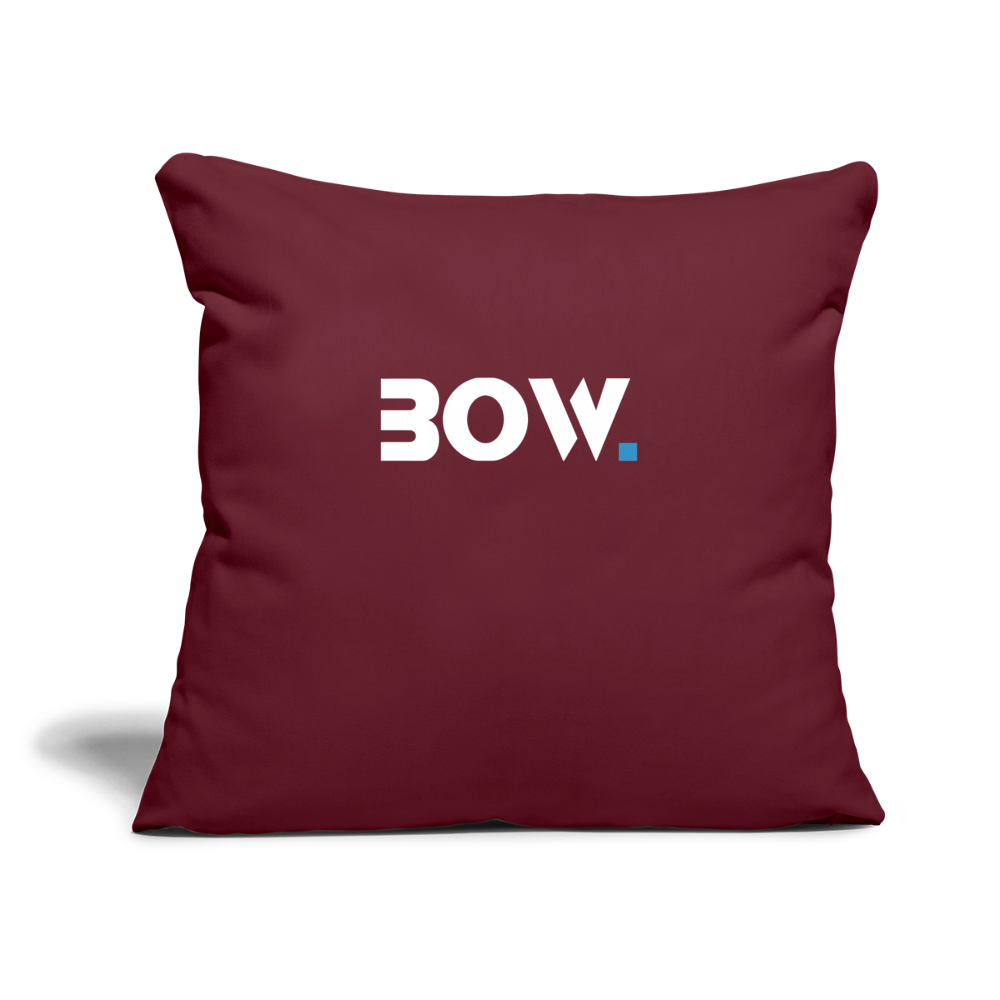 Bow Sofakissen mit Füllung 44 x 44 cm - Burgunderrot
