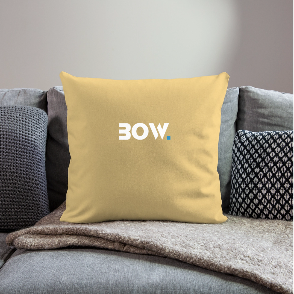Bow Sofakissen mit Füllung 44 x 44 cm - Hellgelb