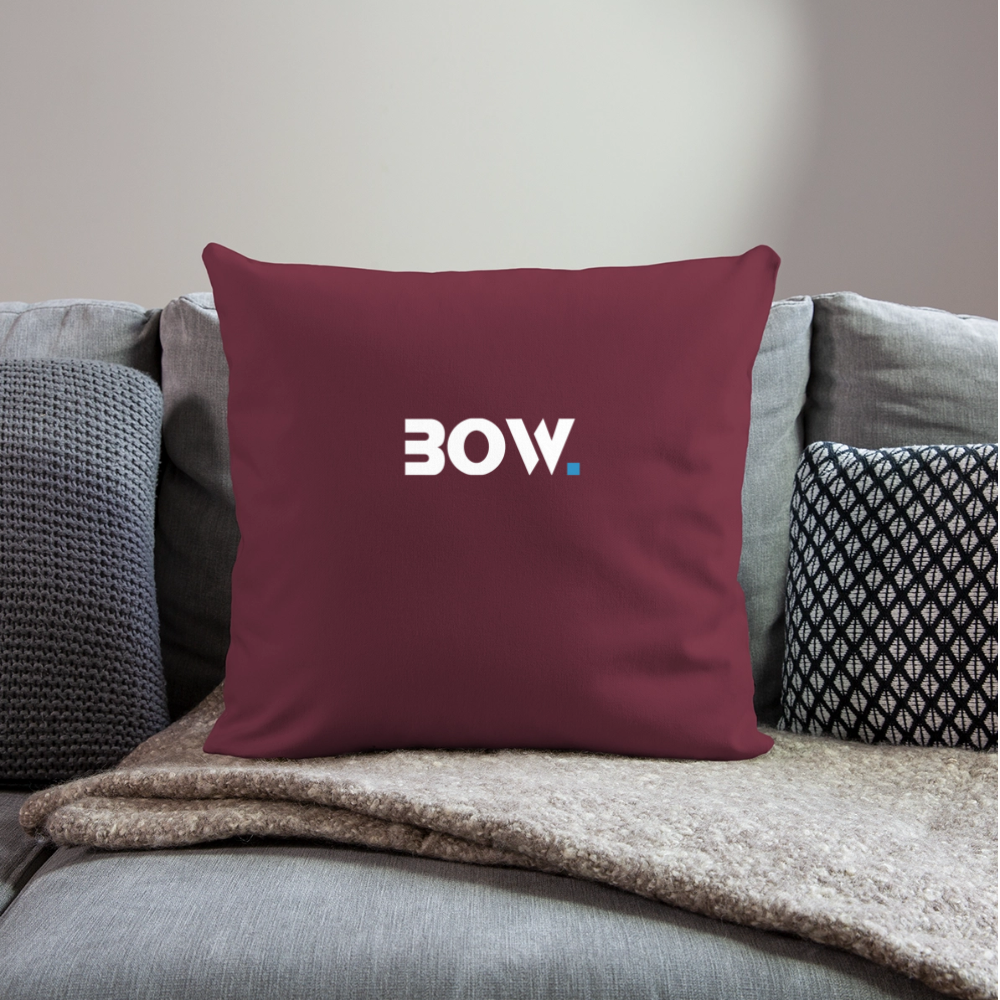 Bow Sofakissen mit Füllung 44 x 44 cm - Burgunderrot