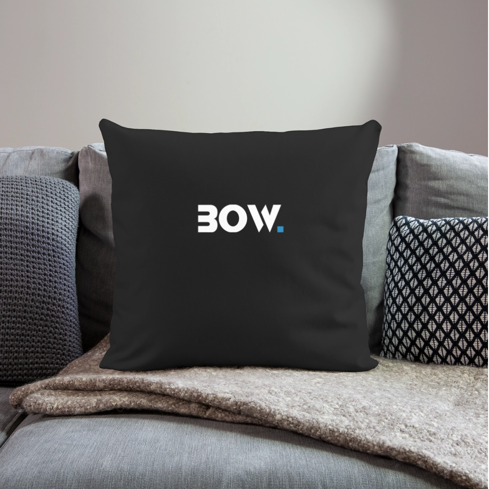 Bow Sofakissen mit Füllung 44 x 44 cm - Schwarz