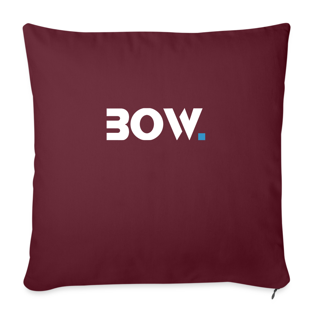 Bow Sofakissen mit Füllung 44 x 44 cm - Burgunderrot