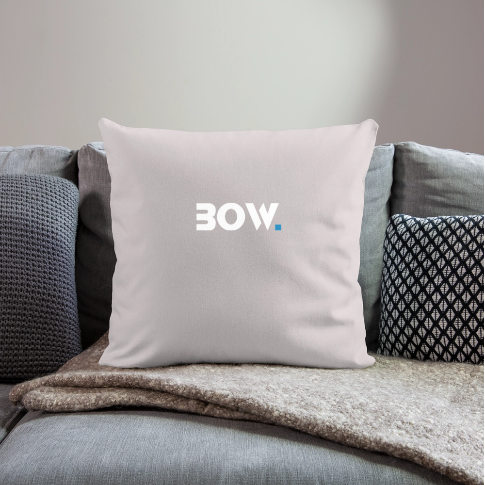 Bow Sofakissen mit Füllung 44 x 44 cm - helles Taupe