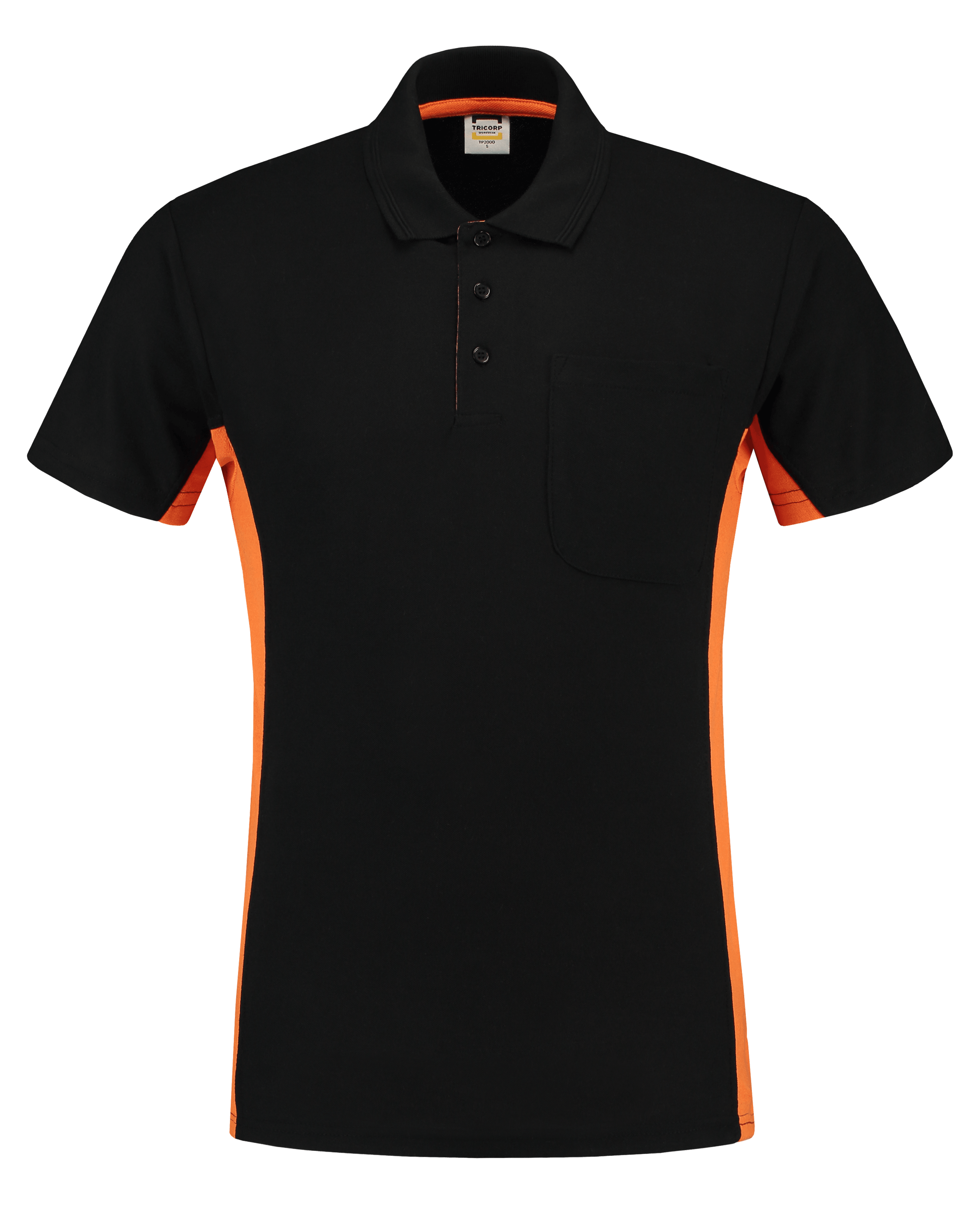 Poloshirt Bicolor Brusttasche - Bowtextil Ltd.
