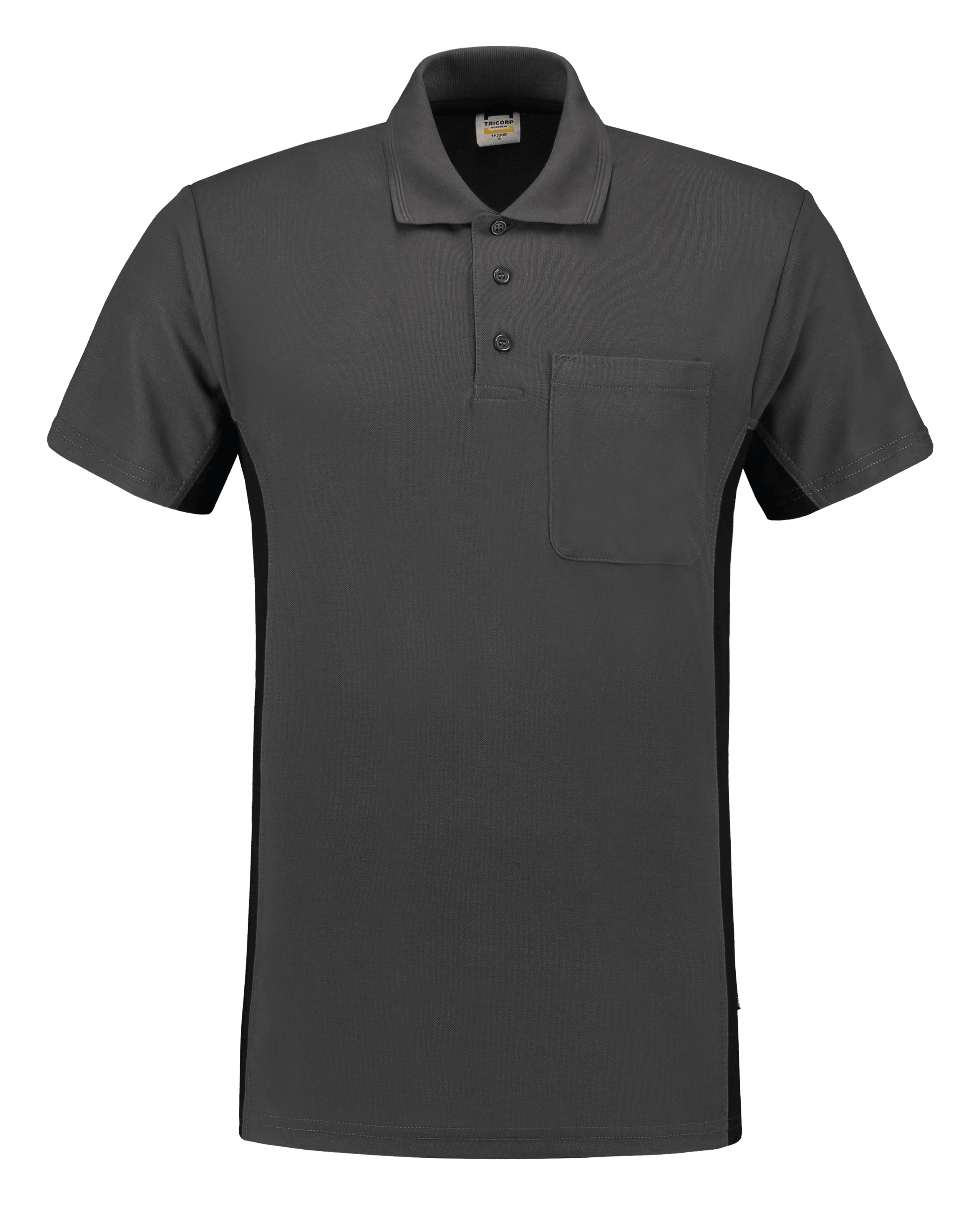 Poloshirt Bicolor Brusttasche - Bowtextil Ltd.