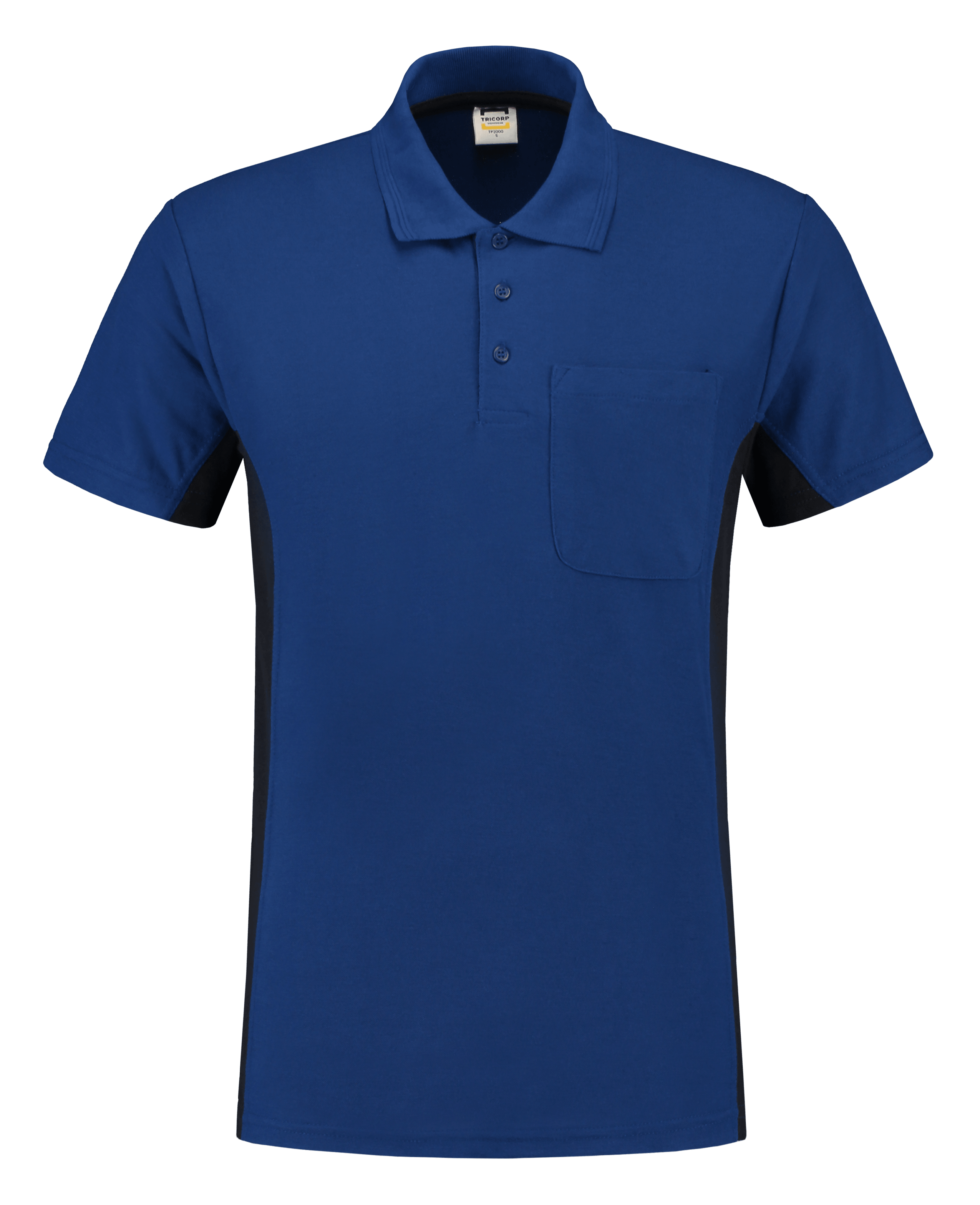 Poloshirt Bicolor Brusttasche - Bowtextil Ltd.