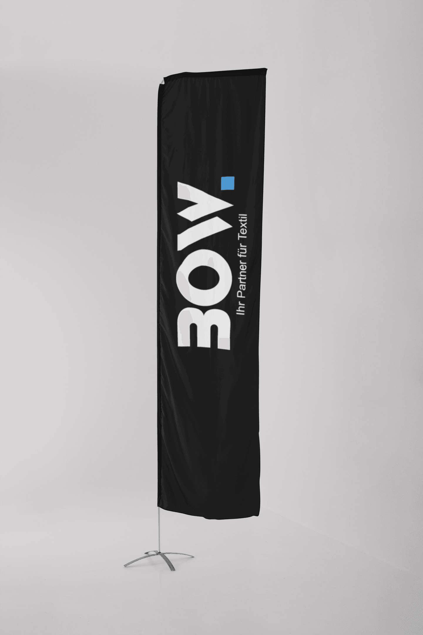 Squareflag inkl. Schlauchgewicht - Bowtextil Ltd.