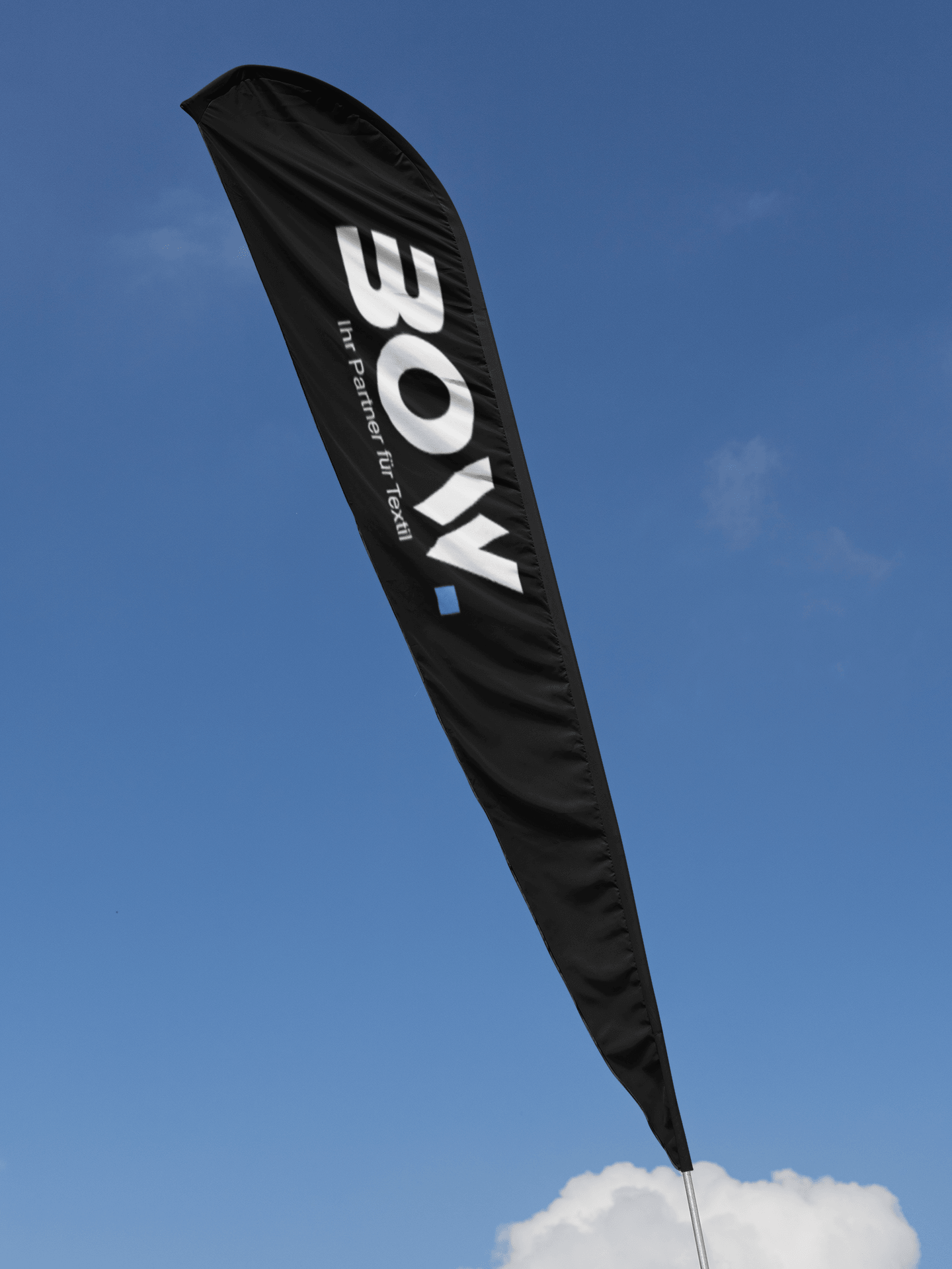 Teardropflag inkl. Schlauchgewicht - Bowtextil Ltd.